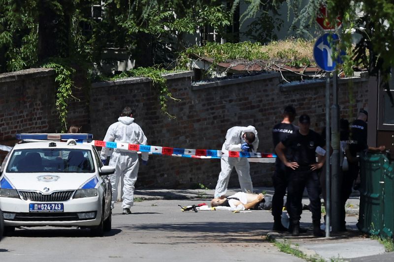 Attacker killed after firing crossbow at policeman guarding Israeli embassy in Serbia