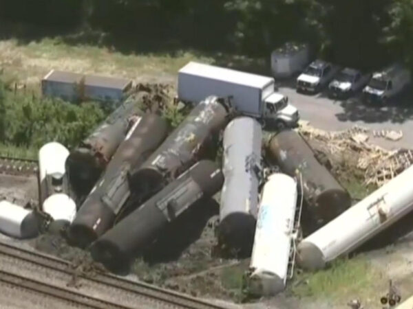 Freight train derails outside Chicago, evacuations underway