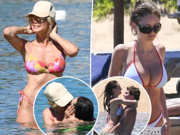 Heidi Klum and daughter Leni sizzle in bikinis while on vacation in Sardinia