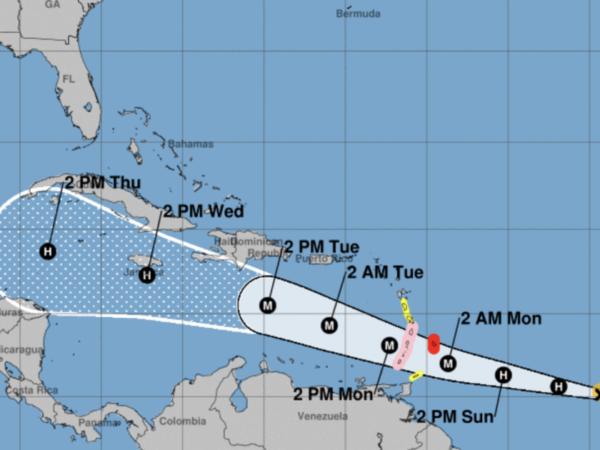 Hurricane Beryl maps show path and landfall forecast