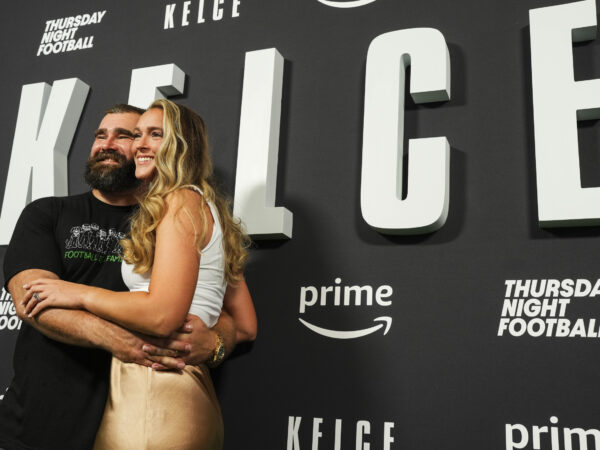 Jason Kelce and Kylie Kelce