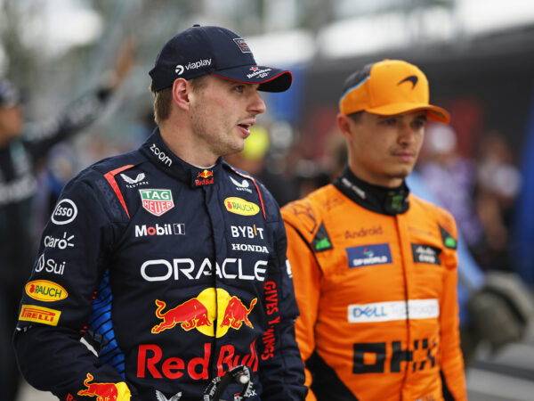 Max Verstappen and Lando Norris