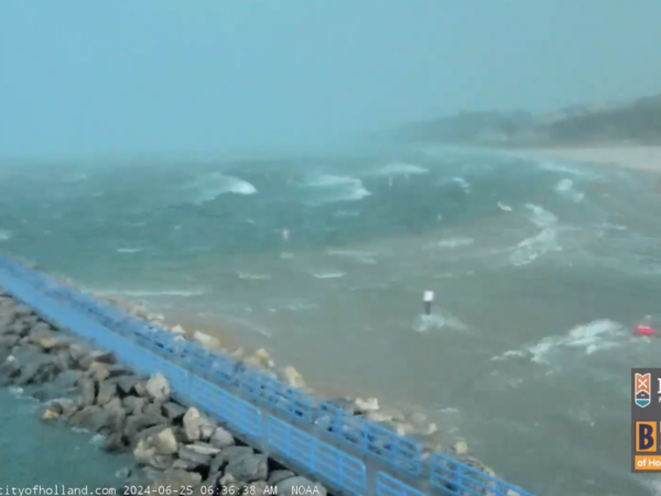 Meteotsunami strikes Lake Michigan shore