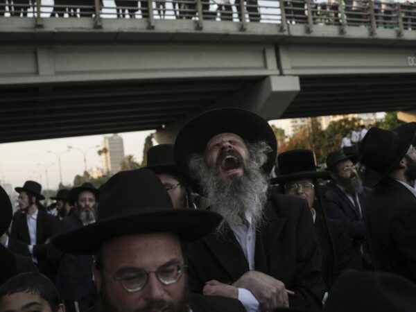 Ultra-Orthodox Jews block highway to protest Israel's new mandatory military service ruling