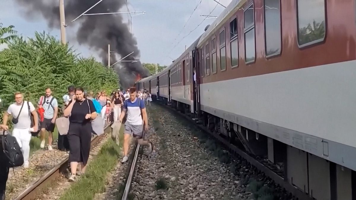 Video. Passenger video reveals minutes after Slovakian train crash