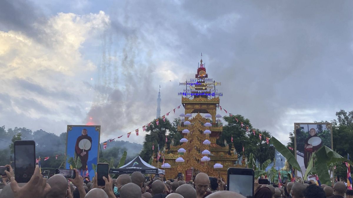 WATCH: Myanmar monk's funeral sparks public outcry against military