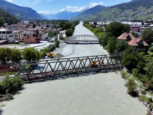 WATCH: Valais residents evaluate flood damage after muddy waters recede