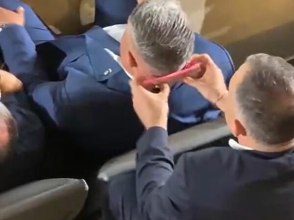 Argentine soccer president Chiqui Tapia gave somebody the gross job of wiping his sweat