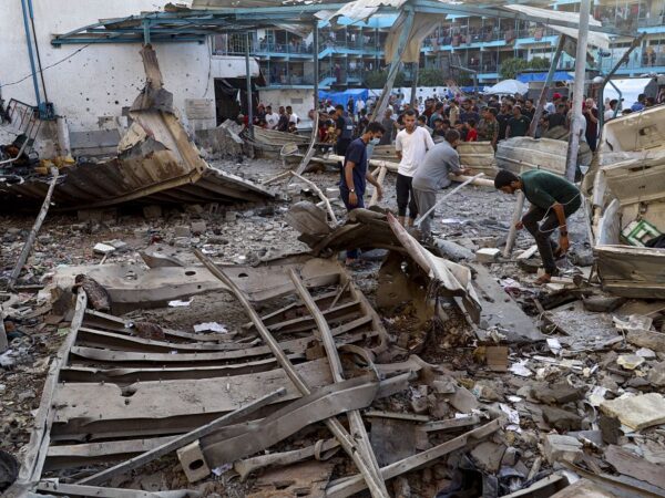 At least 16 Palestinians killed in Israeli strike on UN school used as shelter in Gaza