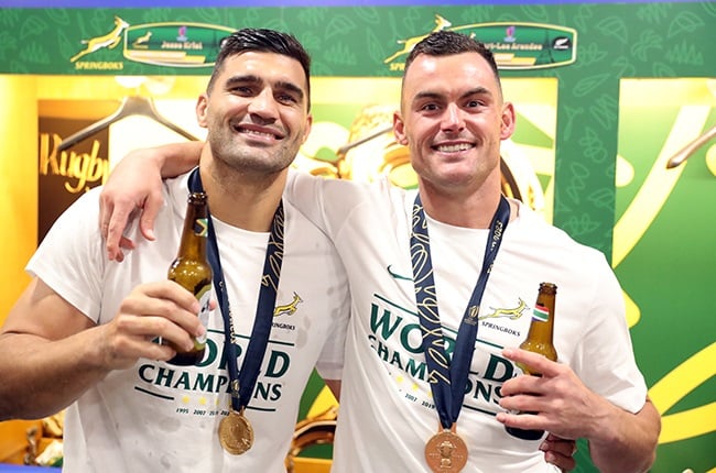 Maestro midfield: Damian de Allende (left) and Jesse Kriel are on the verge of breaking new ground as a Springbok centre pairing (Steve Haag/Gallo Images)