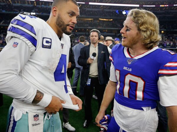 CeeDee Lamb bristles at training input from Cole Beasley