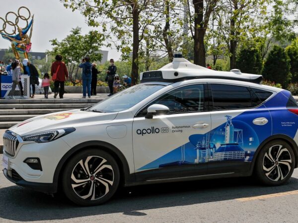 Chinese driverless car hits a person crossing against the light