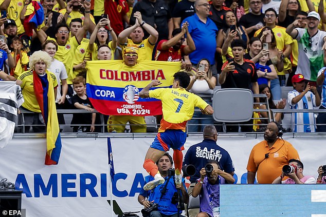 Liverpool's Luis Diaz was among the scorers as Colombia thrashed Panama in Arizona