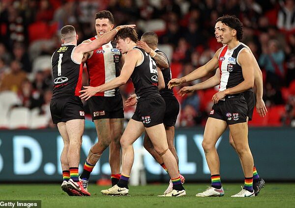 St Kilda pulled off the AFL upset of the season against the Sydney Swans at Marvel Stadium