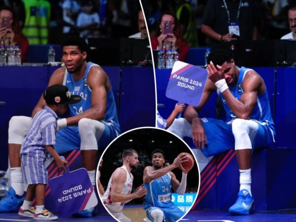 Giannis Antetokounmpo gets teary-eyed after sending Greece to 2024 Olympics