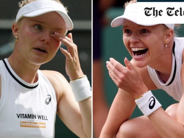 Harriet Dart fights back the tears to beat Katie Boulter at Wimbledon