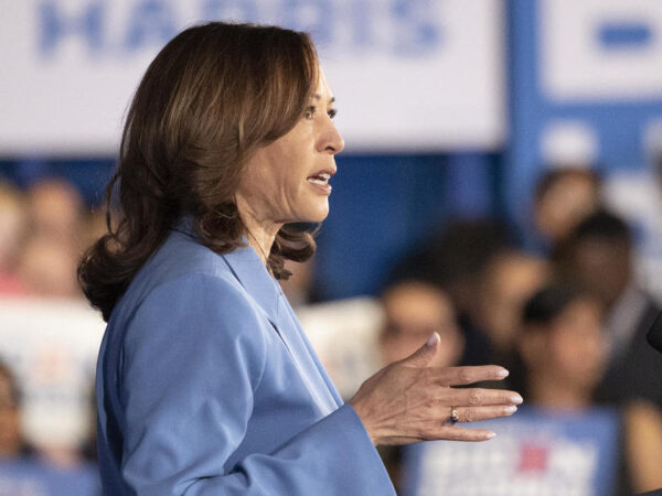 Harris says "Joe Biden is our nominee" in response to lawmaker's call for him to step aside