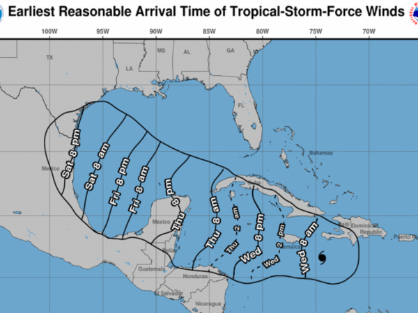 Hurricane Beryl path headed towards Texas