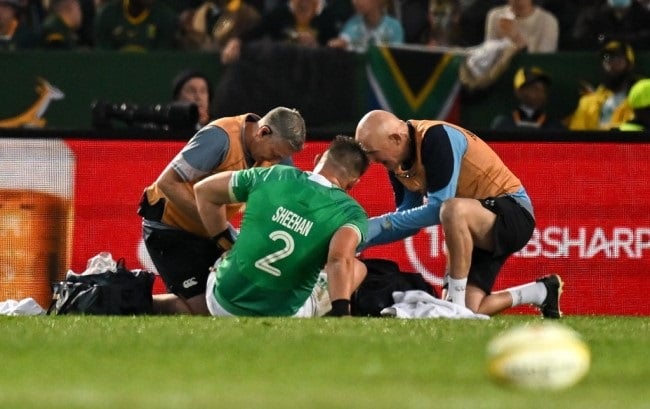 Dan Sheehan won't face the Springboks in Durban on Saturday. (Brendan Moran/Sportsfile via Getty Images)