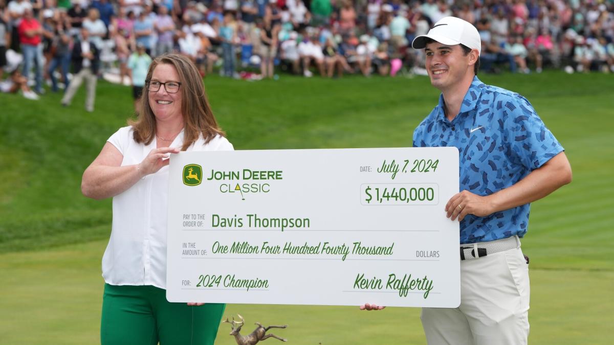 John Deere Classic prize money: What Davis Thompson and field earned