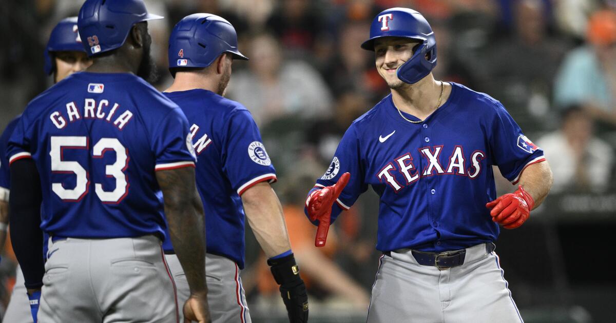 Langford completa el ciclo y ayuda a Rangers a romper una racha con victoria sobre Orioles