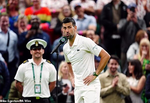 Novak Djokovic took aim at the Centre Court crowd on Monday, accusing them of disrespecting him