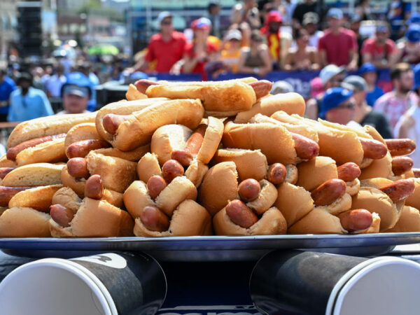 Patrick Bertoletti wins Nathan's Hot Dog Eating Contest. Here's how many calories he consumed.