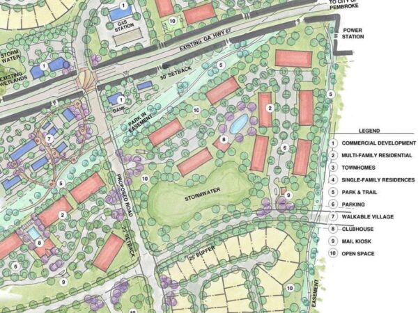 A rendering provides a small glimpse into what the 2,000-unit development would look like.