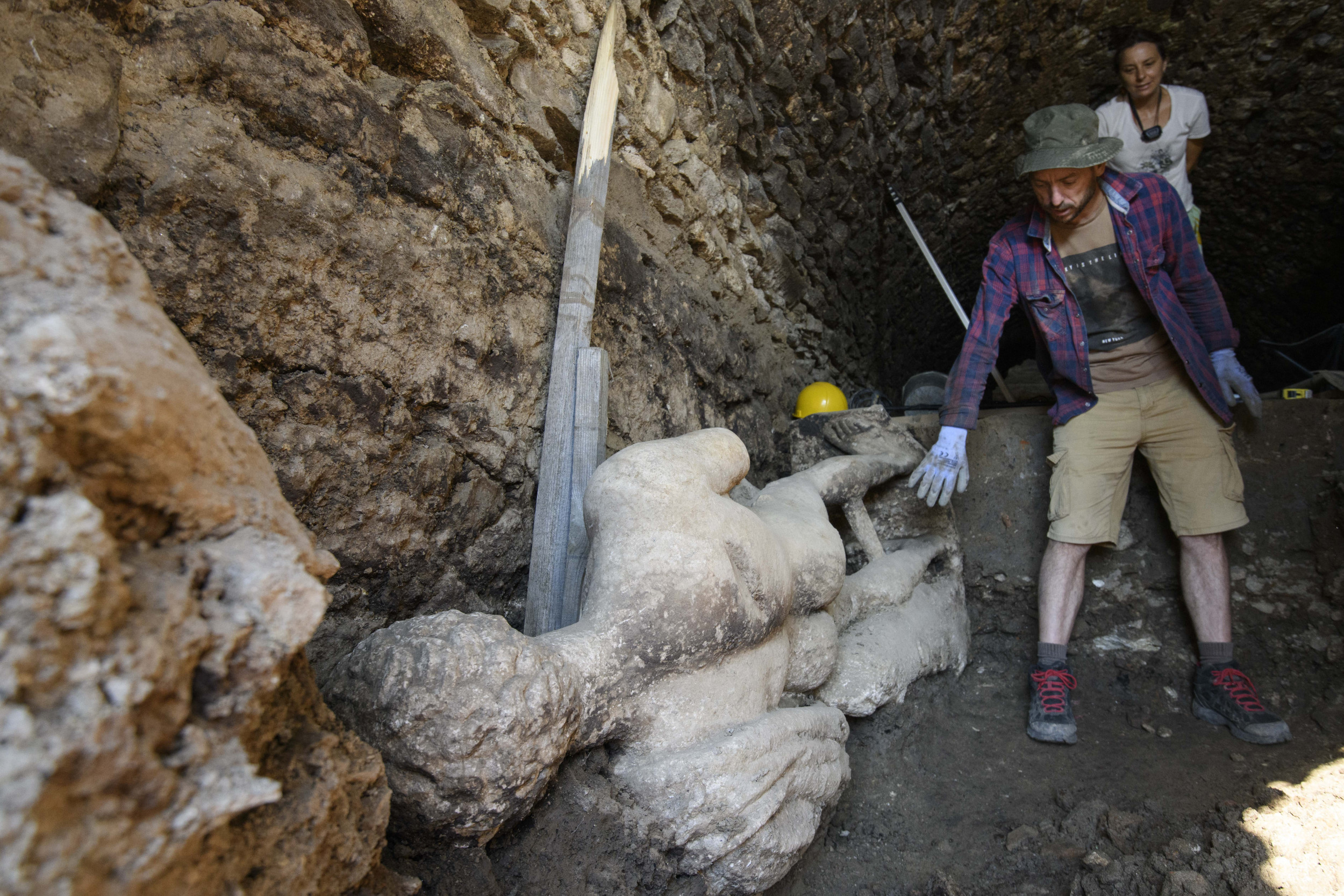 An ancient statue found in Bulgaria