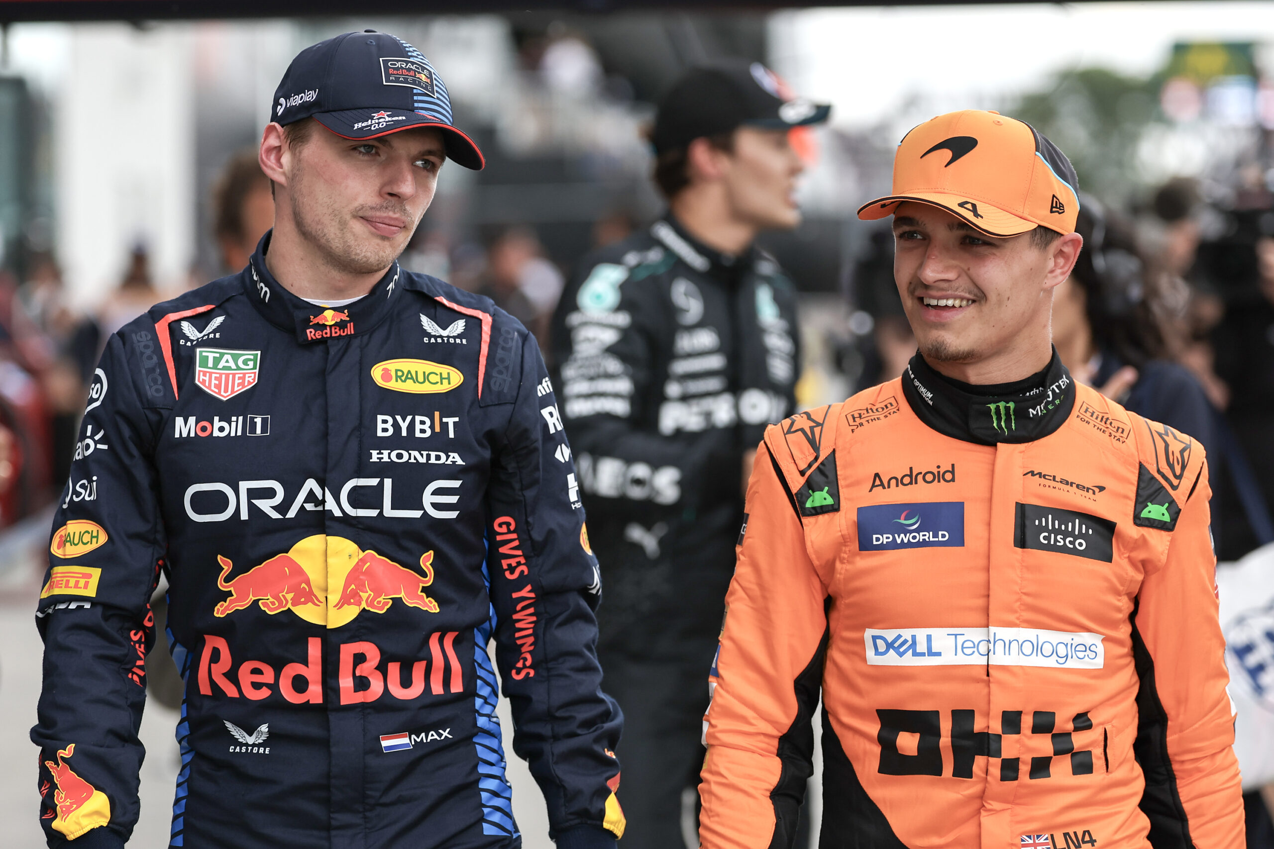 Max Verstappen and Lando Norris