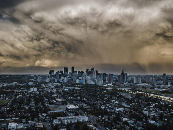 'Ring of fire' setup brings a stormy zing with the heat to Alberta