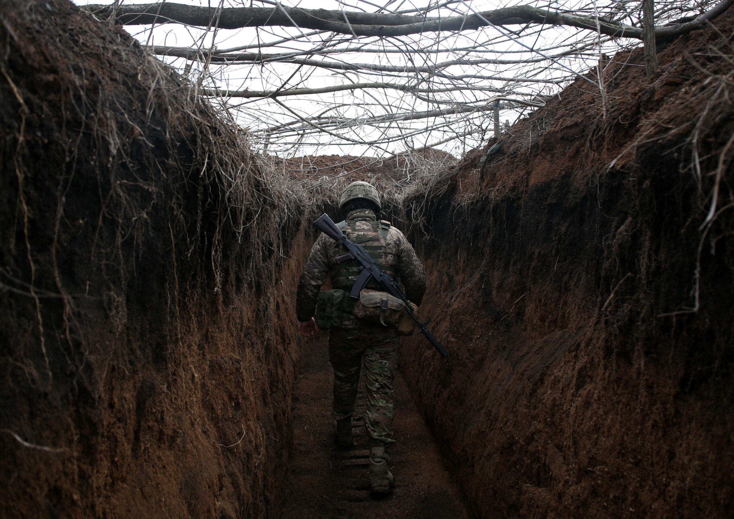 Ukrainian military soldier