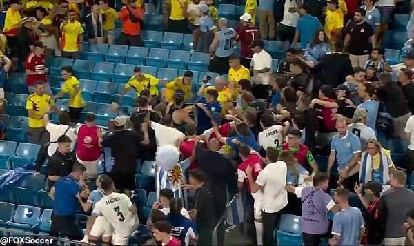 Darwin Nunez clashed with supporters after Uruguay's 1-0 loss to Colombia on Wednesday