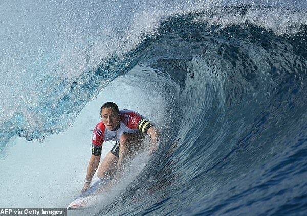 US surfer Carissa Moore, seen competing in Tahiti in May, will be there for the Olympics too