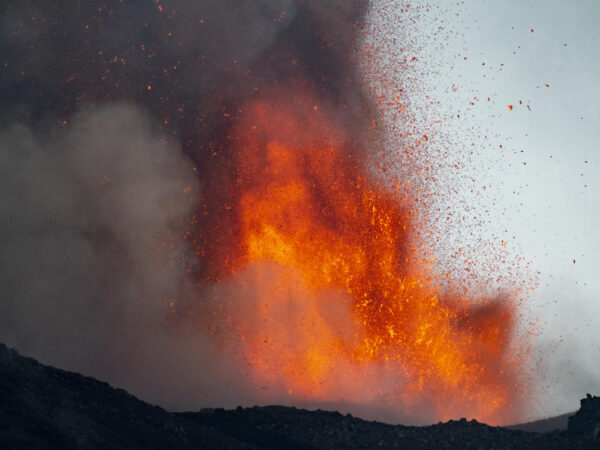 The eruption of Mount Etna