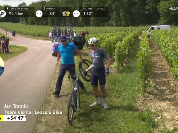 Tour de France | Paniek bij Visma | LAB blijkt onnodig - snelle fietswissel helpt Jonas Vingegaard weer op gang