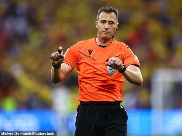 UEFA have decided to stand by referee Felix Zwayer (pictured) for the Euro 2024 semi-final between England and the Netherlands despite the official being a convicted match-fixer