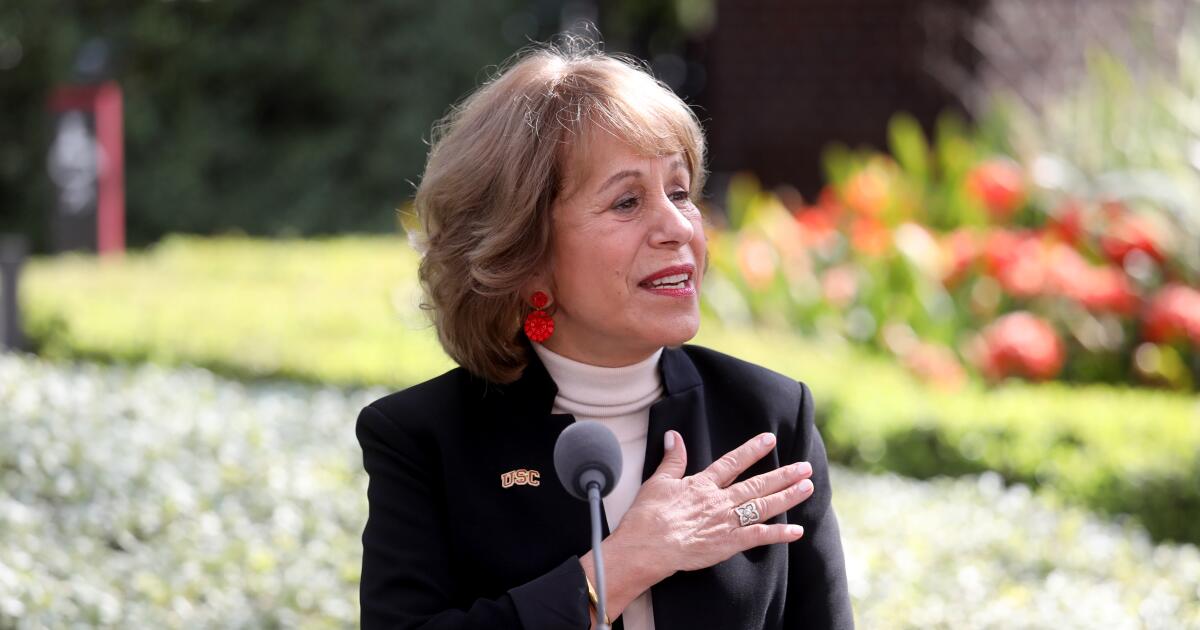 USC President Carol Folt's contract is renewed, but university won't say for how long