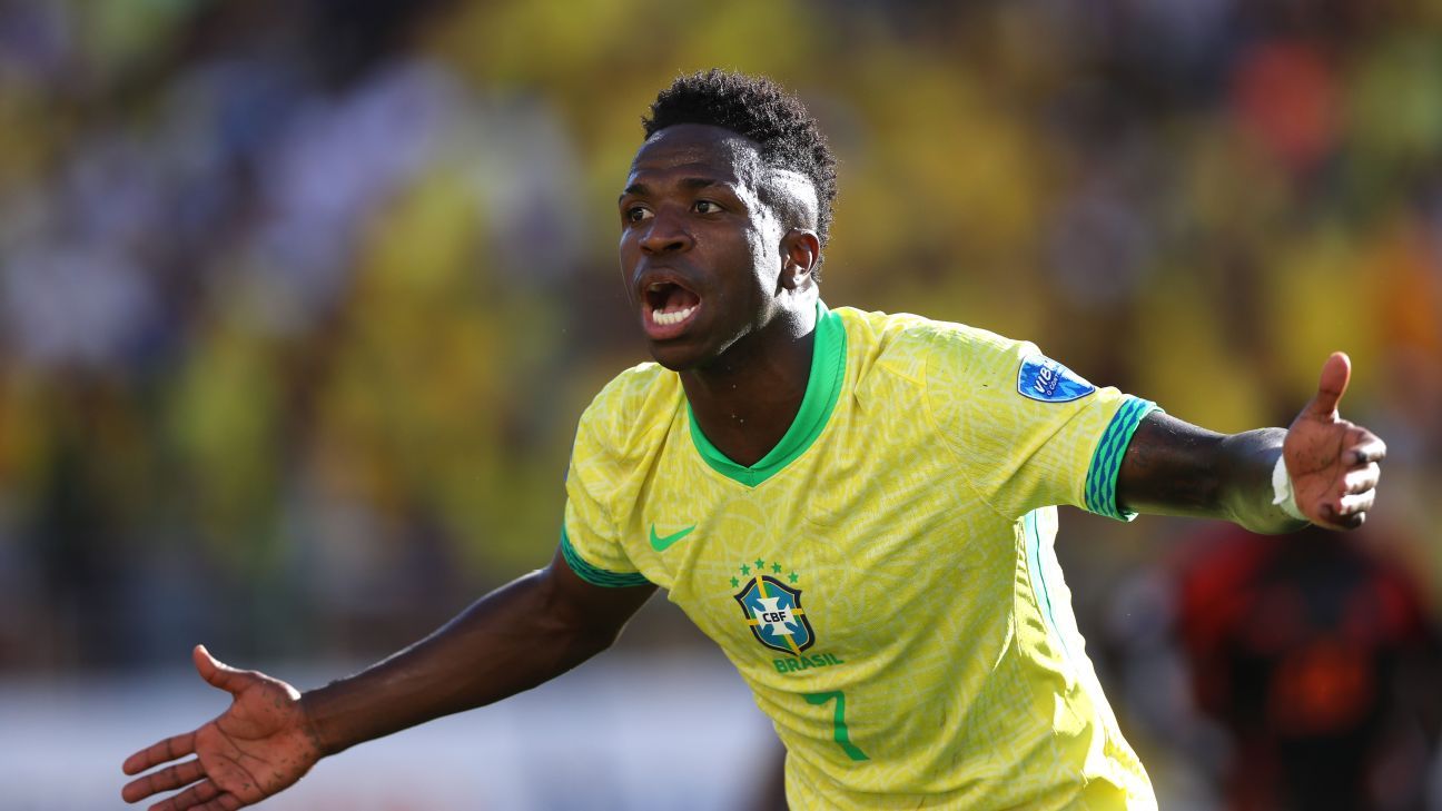 Vinicius Jr. admite 'falha' com Brasil na Copa América e se desculpa: 'Frustração'