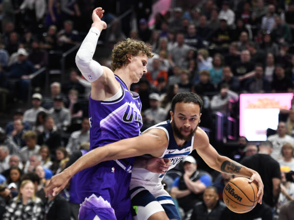 Kyle Anderson and Lauri Markkanen