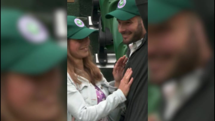 Man Gets Down On One Knee And Proposes In Stands At Wimbledon